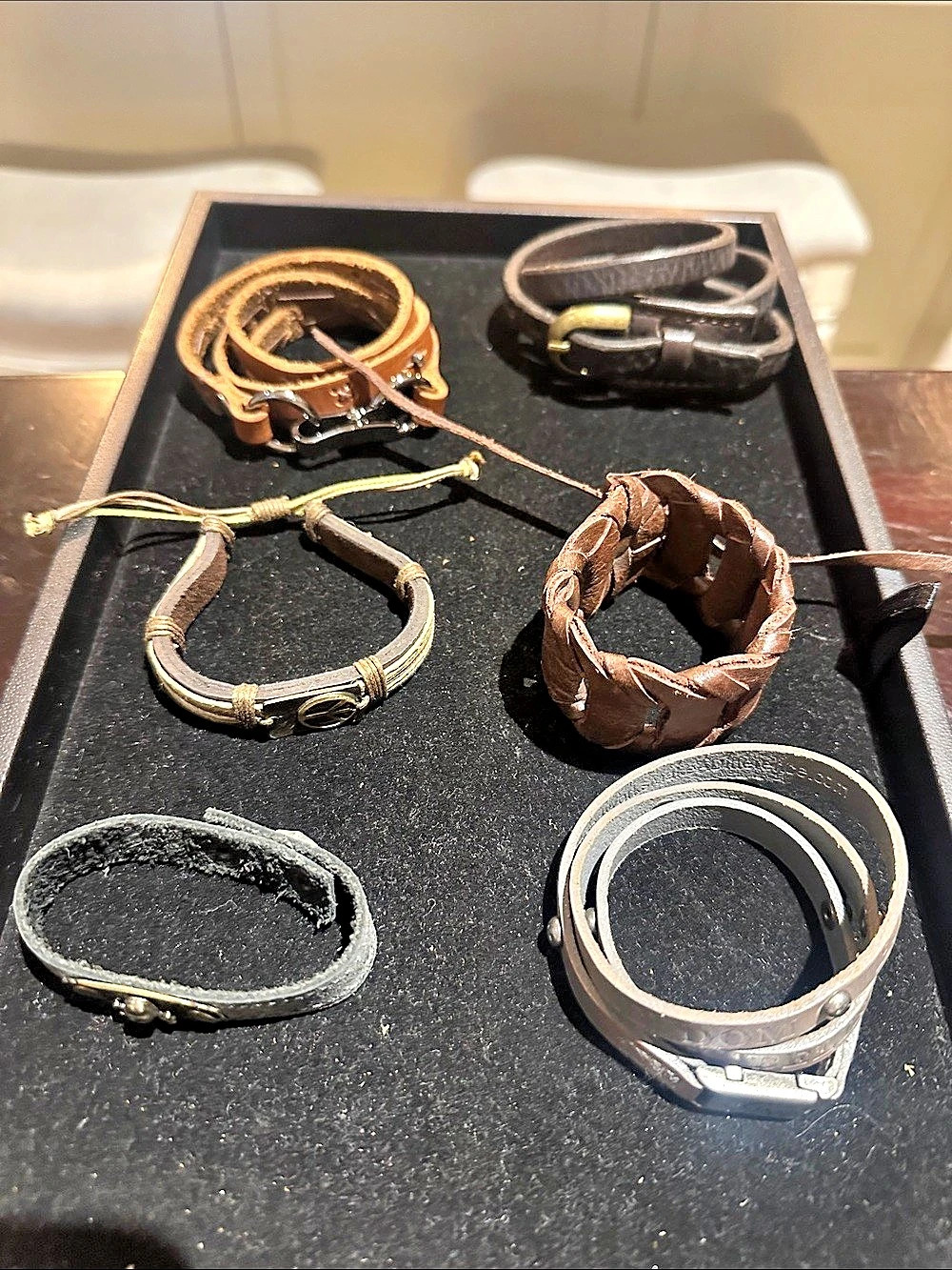 Lot of leather bracelets